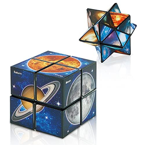 Euclidean Cube Fidget Toys for Kids 2 in 1 Fidget Cube Star Cube Puzzle Toy — view 2