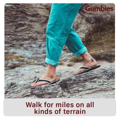 Gumbies Corker Flip-Flops | Unisex Cork Footbed Sandals with Recycled Rubber Sole & Cotton Canvas Straps | Lightweight, Durable & Comfortable Casual Summer Footwear | Khaki | EU 44 — view 2