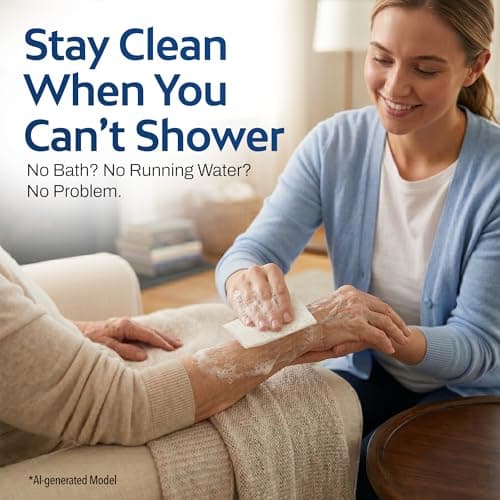 HartFelt Just-Add-Water Hygiene Kit – No-Rinse Body Wash Cloths with Included Towel | Portable On-the-Go Pocket Shower for Camping, Travel, Gym, Backpacking & Emergencies | 1 Kit — view 2