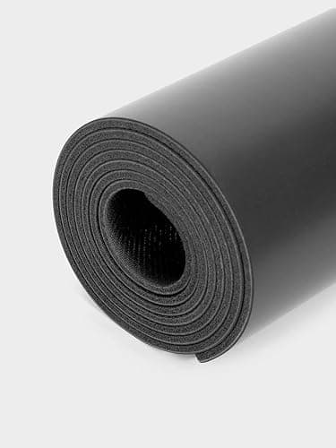 Yoga Studio The Grip Alignment Mat 4mm - 183cm x 61cm | Non-Slip Base | Moisture-Absorbing | Thick Latex-Free (Charcoal) — view 5