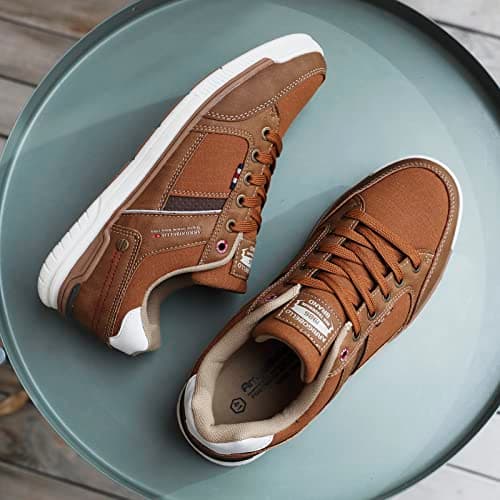 TARELO Mens Trainers Casual Shoes Fashion Lace Up Walking Sneakers — view 3