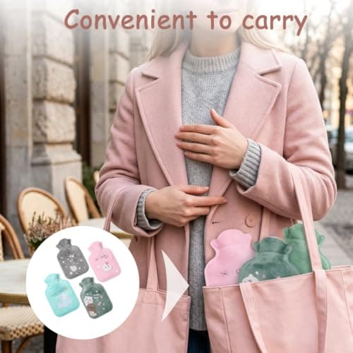 4Pcs Small Hot Water Bottle, Portable and Soft Hot Water Bottle — view 5
