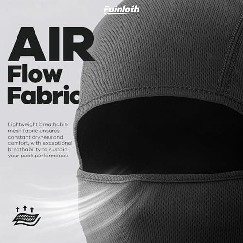fuinloth Ski Mask Balaclava Motorcycle Cycling Summer UV Unisex Green Camo — view 2