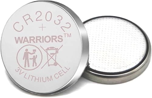 Warriors 5X CR2032 Batteries, 3V 240mAh Lithium Coin Batteries — view 5