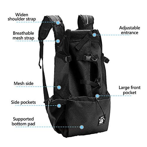 Woolala Dog Backpack Carrier Rucksack Puppy Head Out Front Pack Small Pet — view 4
