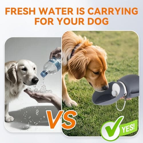 PETLESO Dog Water Bottles for Walking 800ml Large Pet Water Dispenser for Outdoor Hiking & Travel, Leak-proof Lightweight Drinking Bottle — view 4
