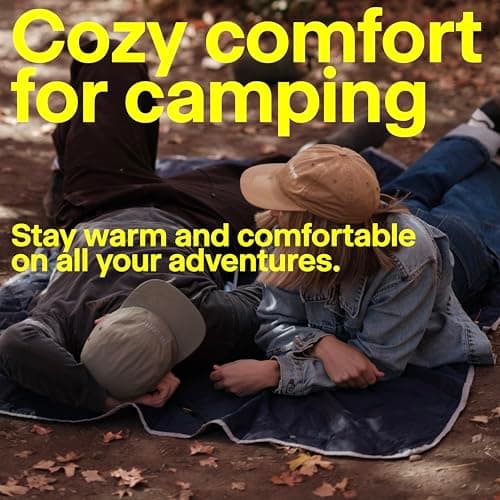 Gravel Layover Travel Blanket – Ultra-Lightweight, Warm Down Alternative with Carry Pouch (Black) — view 5