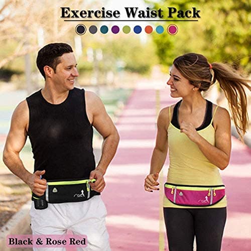 TuTuShop Lightweight Running Belt Adjustable Running Waist Pack with Elastic Strap Running Pouch Phone Holder Accessories for iPhone Samsung ,Workout Fanny Pack for men/woman/kids (Sky Blue) — view 6