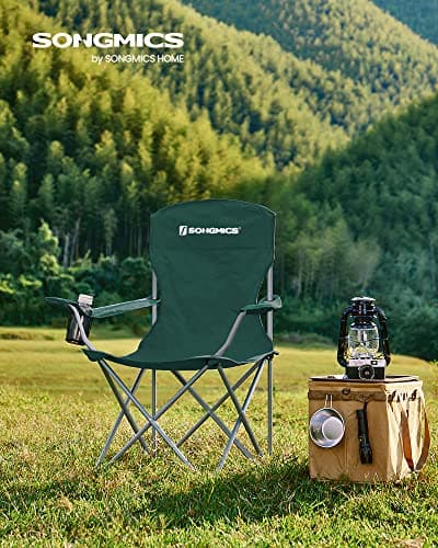 SONGMICS Set of 2 Folding Camping Chairs, Max. Load Capacity 150 kg — view 2