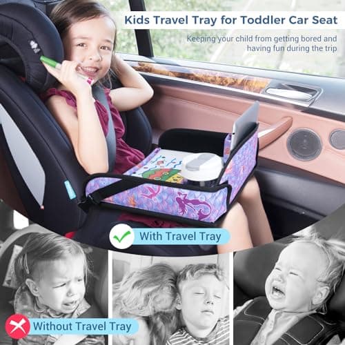 INFANZIA Kids Travel Tray for Car Seat, Road Trip Activities for kids — view 4