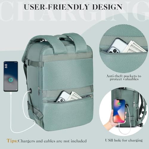 Hayayu Easyjet Cabin Bag 45x36x20 Underseat Cabin Bag Travel Backpack — view 3
