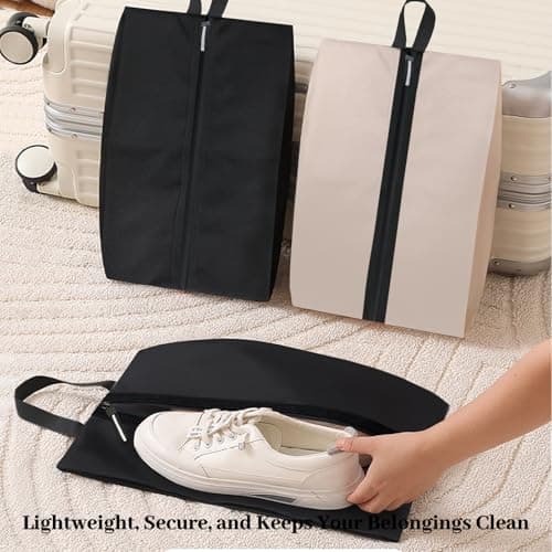 Shoe Bags for Travel, Multifunctional Storage Bag, Waterproof, Dustproof,Organize Shoes, Clothes, Cosmetics, for Both Men and Women,16.5 × 9.8 Inches — view 3