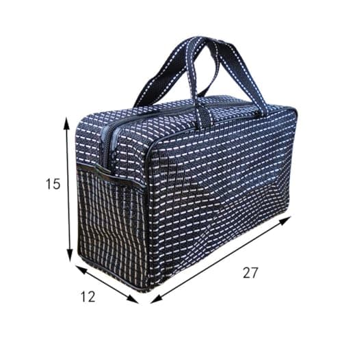 BESPORTBLE Mesh Shower Organizer Toiletry Pouch, Waterproof Resin Polypropylene, Black, Large Capacity Foldable Portable, for Fitness and Travel — view 5