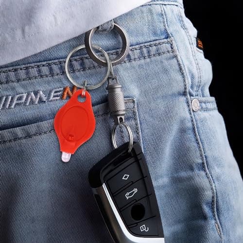 Palmcee 8 Pack Mini Torch Keyring, Portable Cob Keychain Work Light, Ultra Bright Battery Powered Key Chain Lights, Multifunctional Keychain Emergency Lights for Outdoor Camping Hiking — view 6