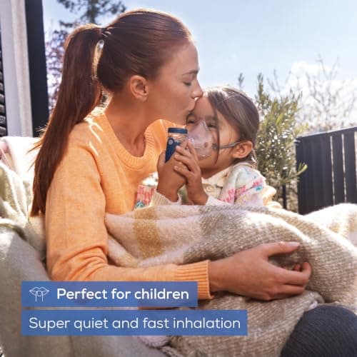 Beurer IH 49 Nebuliser, Portable Inhalation Device for Children and Adults, for colds, Asthma and Other Respiratory Diseases, Rechargeable Battery, Especially Quiet, with Storage Bag — view 4