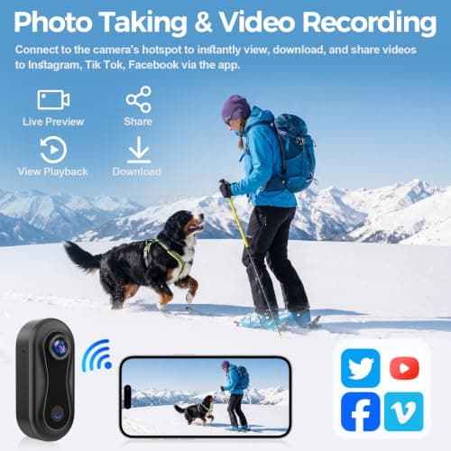 4K Body Cam, WiFi Wearable Mini Camera, Portable Thumb Camera, POV Cam — view 3