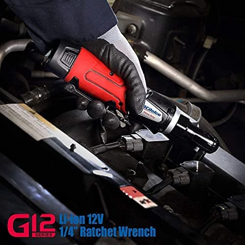ACDelco ARW1209-K9 G12 Lithium-Ion 12V (10.8V) Electric 3/8" & 1/4" Cordless Ratchet Wrench Power Tool Combo Kit | Tool Set Includes x1 Battery Pack, Charger & Canvas Bag — view 6