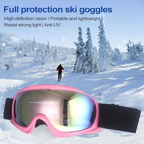 Snowboard Goggles For Kids, Kids Ski Goggles 3-10 Anti Fog, 100% UV Protection, Wind Resistance, Anti-Glare Lenses, Snow Glasses Helmet Compatible, For Skiing Snowboarding Other Winter Sports — view 2