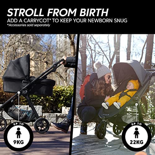 Baby Jogger City Mini GT2 All-Terrain Pushchair | Lightweight, Foldable Stroller | Opulent Black — view 4