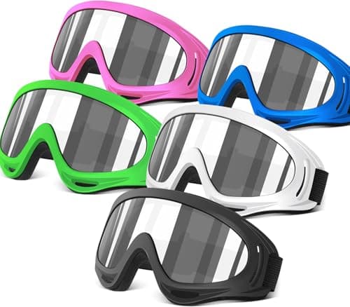 OXG 5 Pack Ski Snowboard Goggles, Ski Snow Goggles for Men Women Kids Youth UV Protection