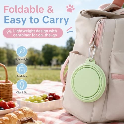 4PCS Collapsible Dog Bowl, Collapsible Dog Water Bowl, Portable Dog Bowl for Use — view 5