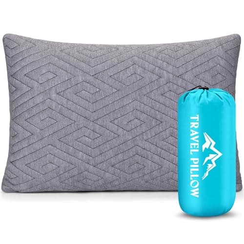Travel Neck Pillow, Memory Foam Pillow with Breathable Cover-GREY,44cm×30cm