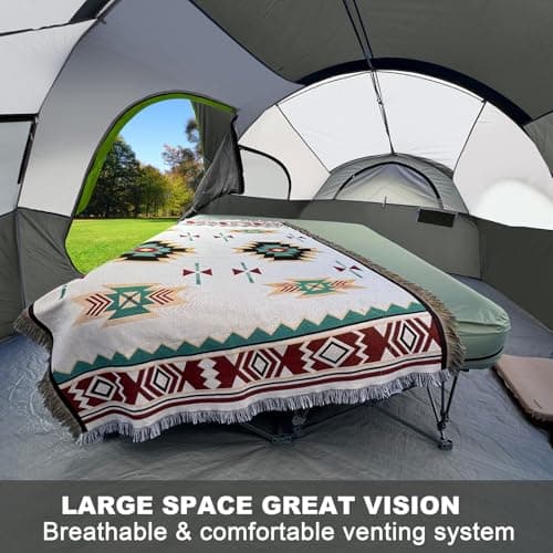 CAMPROS CP 8 Person Camping Tent, Room Divider, Rainfly, Weather Resistant — view 5