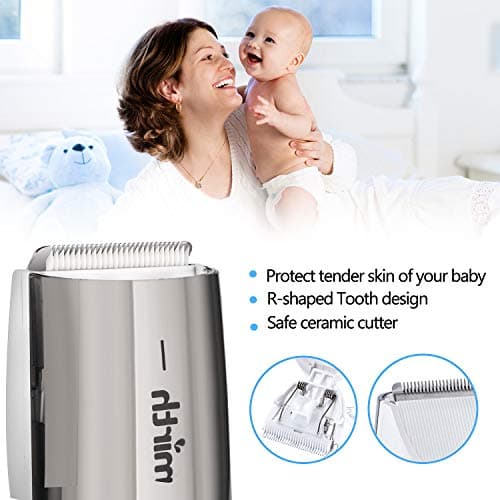 Bimirth Kids Hair Clipper, Vacuum Hair Clipper for Baby, Quiet Kids Hair Trimmer,Silent Hair Clippers for Children, Waterproof Cordless Operation, USB Fast Rechargeable, 3 Guide Combs(Vacuum) — view 6