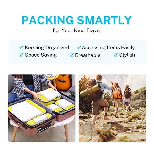 Gonex Compression Packing Cubes, 4-Piece Expandable Travel Organisers — view 6