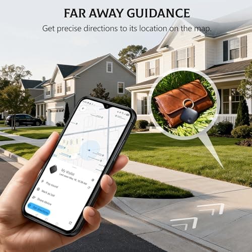Air Tag -4 Pack,Bluetooth Android Tracker Tag Works in Google Find Hub(No Monthly Fee), Bluetooth Key Finder with Sound, Luggage Tags for Suitcases, Static Tracker Tag for Key,Wallet — view 4