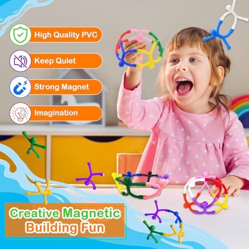 KutaKuta 24 PCS Magnetic Men Fidget Toys for Kids, Fidget Toys for Travel — view 3
