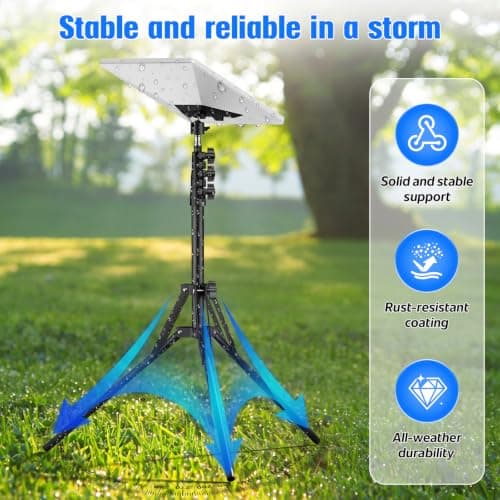 IMAYCC Starlink Mini Tripod Mount, 3-Level Height & 360° Adjustable — view 3