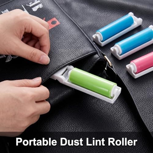 Kaaeiccr Lint Roller, 3 Pack Mini Reusable Pet Hair Remover For Clothes — view 6