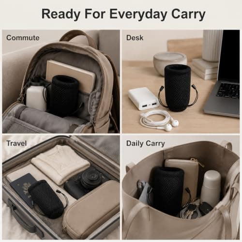 3Pcs 18x9cm Drawstring Mesh Bags, Breathable Nylon Pouches for Electronics — view 5