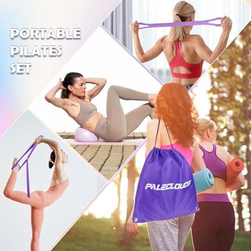 Pilates Equipment, Women Home pilates Kitwith 12" Pilates Ring and Ball Set — view 6