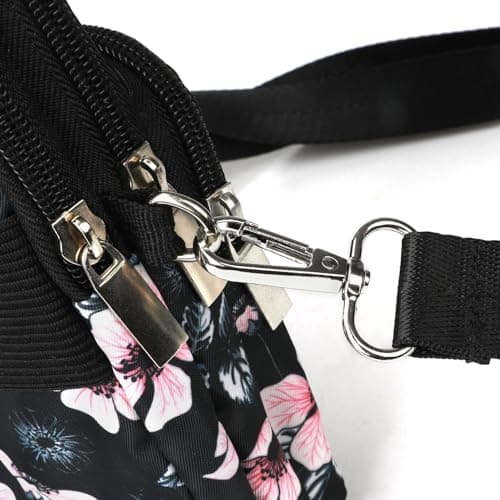 Gocokia Women Girls Ladies Crossbody Phone Bags Wallet Cellphone Purse Small Shoulder Bag Travel Passport Neck Pouch Bag(M, Floral) — view 6