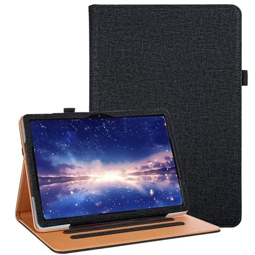 Vakarey For DOOGEE Tab A9 Pro Case 10.1 Inch Multi Angle Support Cover For Doogee A9 Tablet Case,Black