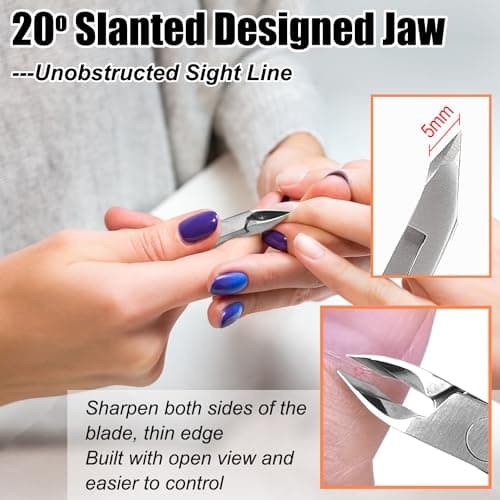 LePinko 4 Packs Upgraded Cuticle Trimmer kit, 5mm Jaw — view 4