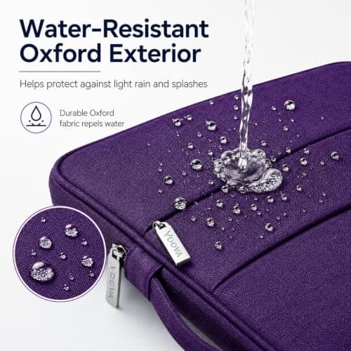 Voova Laptop Sleeve 15.6 Inch, Laptop Case for MacBook Pro 16, Purple — view 5