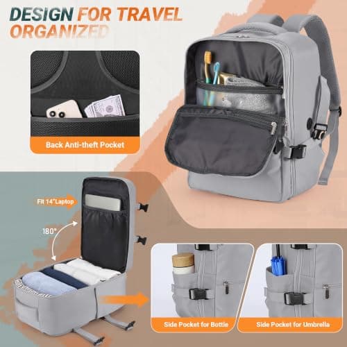xlodea for Ryanair Cabin Bags 40x30x20 Cabin Bag Travel Backpack Cabin Size — view 3