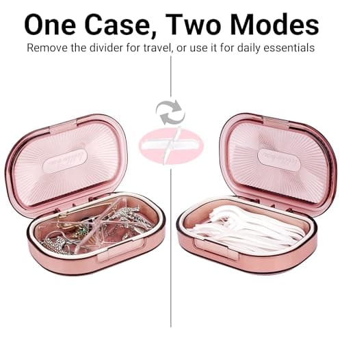 Adorila Travel Cotton Bud Case, 2 Pack (Pink/Blue) — view 5
