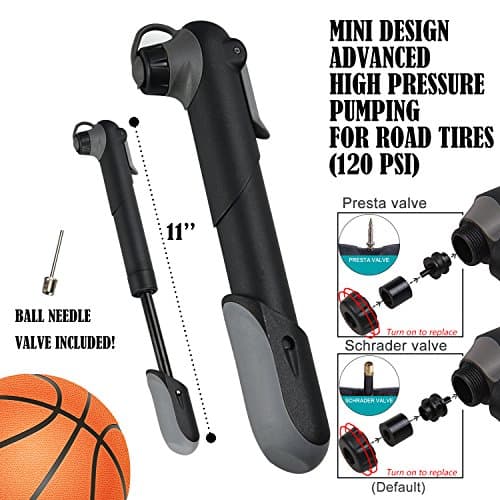 Bike Tyre Repair Tool Kit - DAWAY A35 Bicycle Frame Bag with 120 Psi Mini Pump, 16 in 1 Multi Tools, Tyre Levers & Self Adhesive Tube Patch, Practical Gift — view 2