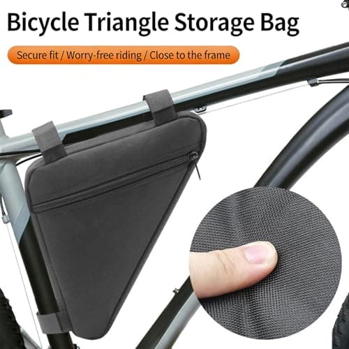Wvbzf Waterproof Cycling Bike Bag for Mountain Road Bike, Sturdy Bike Frame Bag with Large Capacity, Bike Bags for Frame Triangle Storage Pouch, Bicycle Handlebar Pack for Bikepacking — view 4