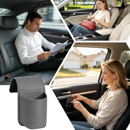 Car Cup Holder Universal Leather Scratch-Resistant Vehicle Organizer — view 4