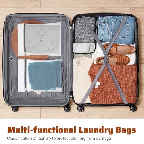 4Pcs Small Mesh Laundry Bags for Delicates Mini 11.8 x 7.87 Inches Durable Lingerie Bags for Washing Delicates Machine for Lingerie Underwear Socks Baby Clothes Travel 30x20cm — view 6