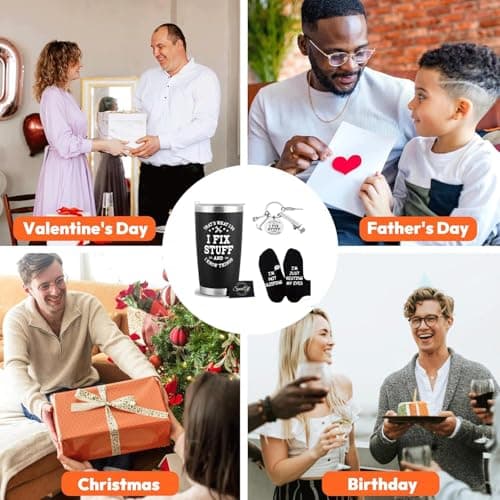 Birthday Gifts for Men, Stainless Steel Travel Tumbler, Funny Gifts Socks — view 4