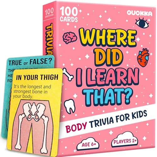 Quokka Trivia Card Games for Kids 6 8 Year Olds - Educational Family Games