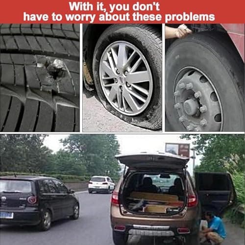 PUIBERS 100Pcs Tyre Repair Plugs, Heavy Duty Tyre Repair Kit, Universal Emergency Puncture Repair Rubber Strips for Car, Motorcycle, ATV, Truck, SUV — view 5