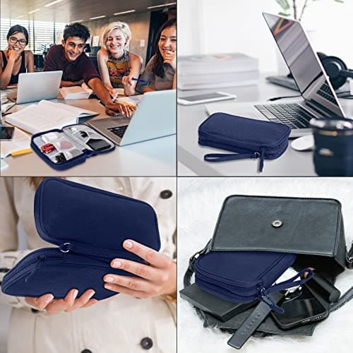 Arae Travel Essentials Electronic Organizer Double Layer - Dark Blue, M — view 6