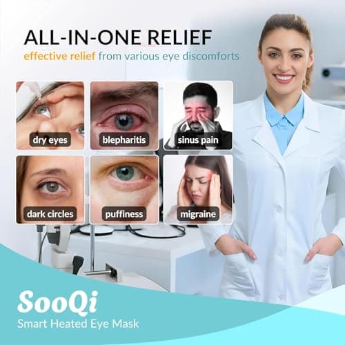 SooQi Rechargeable Heated Eye Mask for Dry Eyes, Blepharitis & Eye Fatigue — view 2